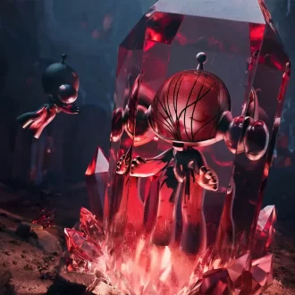 MEGA α SKULLPANDA 1000% Cristal Rojo
