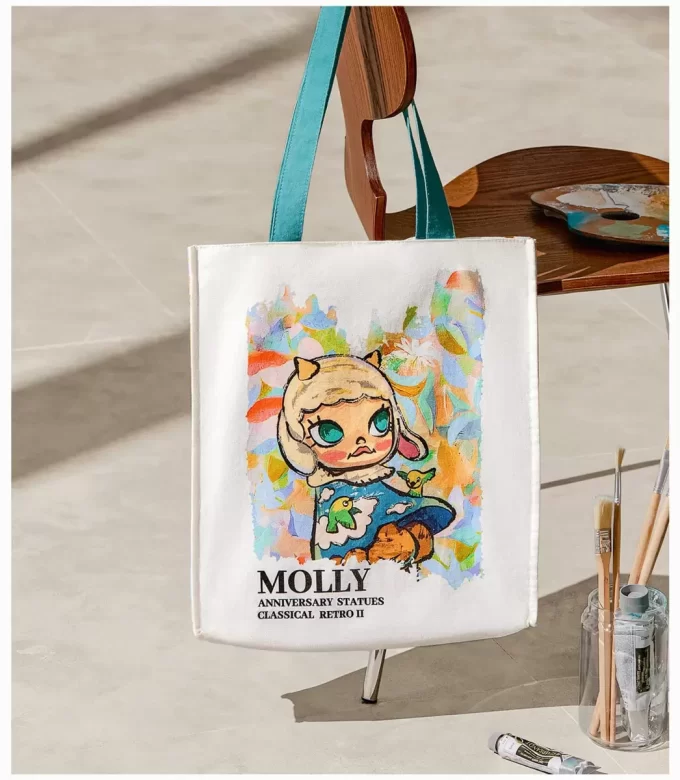 Estatuas de aniversario MOLLY, serie clásica retro 2, bolsa de lona