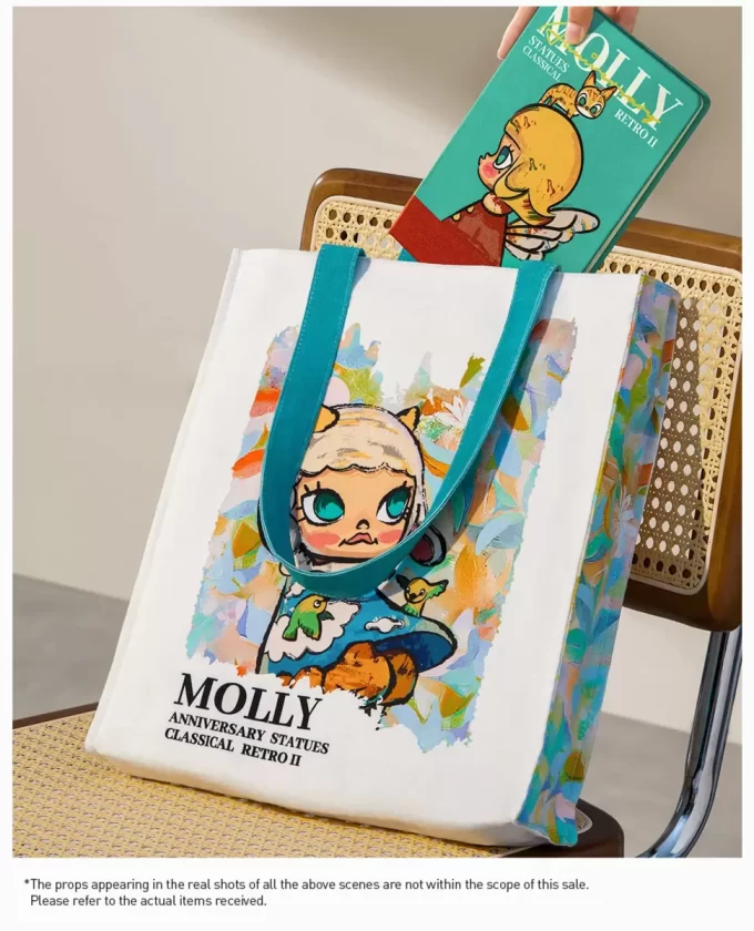 Estatuas de aniversario MOLLY, serie clásica retro 2, bolsa de lona