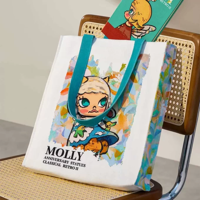 Estatuas de aniversario MOLLY, serie clásica retro 2, bolsa de lona