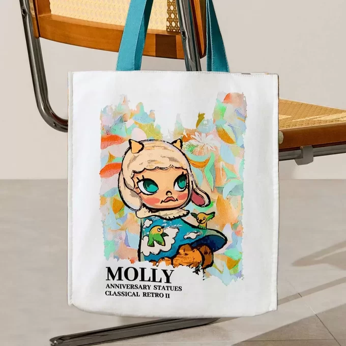 Estatuas de aniversario MOLLY, serie clásica retro 2, bolsa de lona