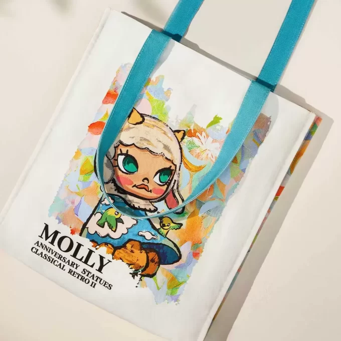 Estatuas de aniversario MOLLY, serie clásica retro 2, bolsa de lona