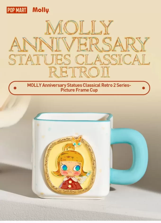 Estatuas de aniversario MOLLY, serie clásica retro 2, marco de fotos en forma de taza Estatuas de aniversario MOLLY, serie clásica retro 2, marco de fotos en forma de taza