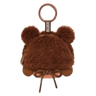 Estuche de vinilo para auriculares de peluche con cara de Crybaby “El amor nos hace llorar”