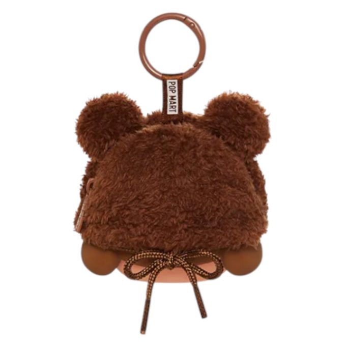 Estuche de vinilo para auriculares de peluche con cara de Crybaby “El amor nos hace llorar”