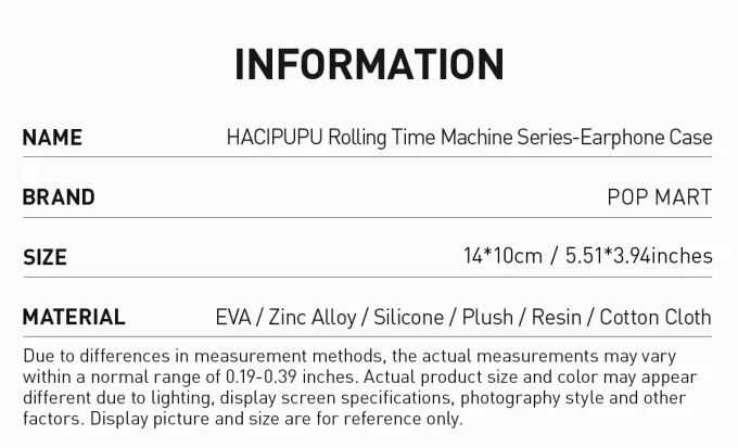 Estuche para auriculares HACIPUPU Rolling Time Machine Series