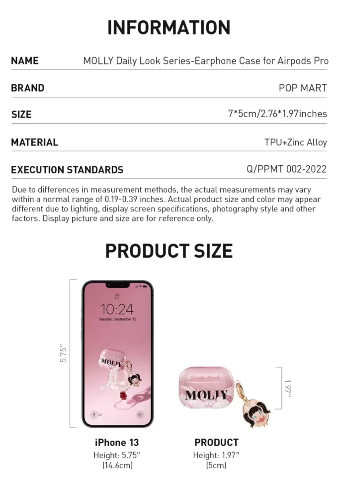 Estuche para auriculares MOLLY Daily Look Series para Airpods Pro