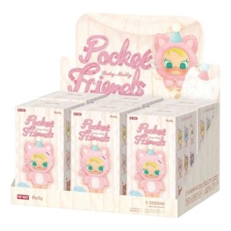Estuche sellado con colgante de peluche de vinilo de Baby Molly Pocket Friends (6 cajas sorpresa)