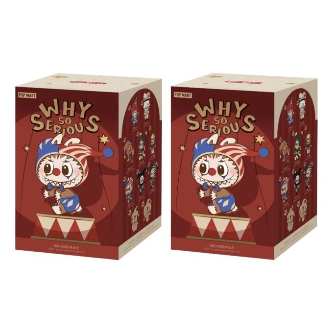 Estuche sellado con colgante de peluche de vinilo de la serie “Por qué tan serio” (2 cajas sorpresa)