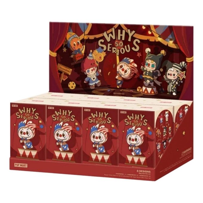 Estuche sellado con colgante de peluche de vinilo de la serie “Por qué tan serio” (8 cajas sorpresa)