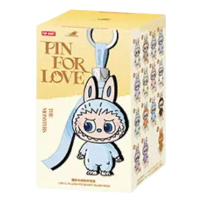 Estuche sellado con colgante de peluche Labubu Pin for Love (A-M) (1 caja sorpresa)