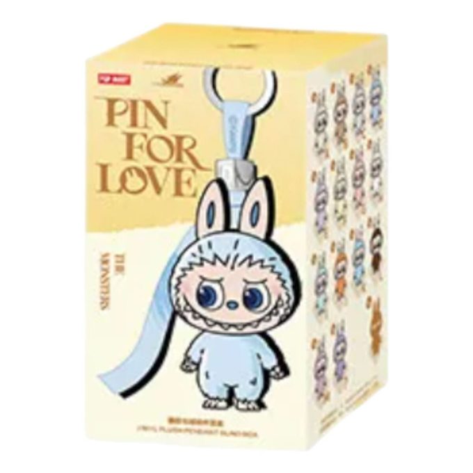 Estuche sellado con colgante de peluche Labubu Pin for Love (A-M) (1 caja sorpresa)