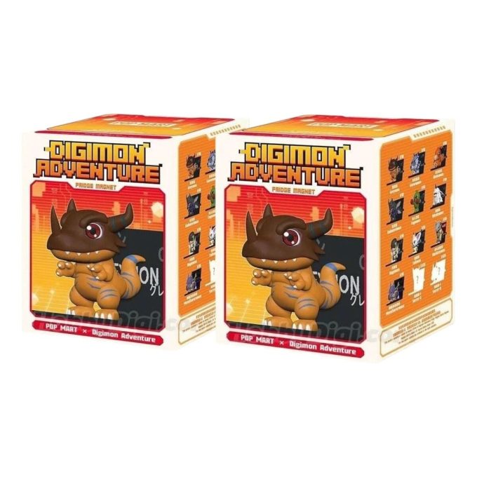Estuche sellado con imán para nevera de Digimon (2 cajas sorpresa)