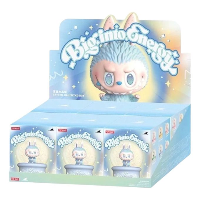 Estuche sellado de bolas de cristal Labubu Big into Energy (6 cajas sorpresa)