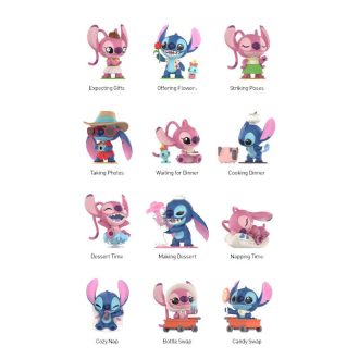 Estuche sellado de figuras Disney Stitch On a Date (12 cajas sorpresa)