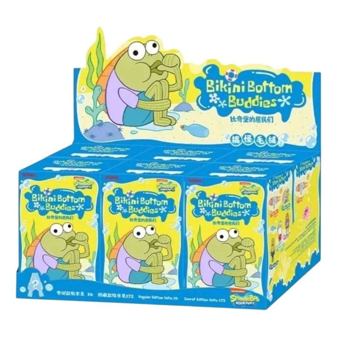 Estuche sellado de peluche Pop Mart x Bikini Bottom Buddies (6 cajas sorpresa)