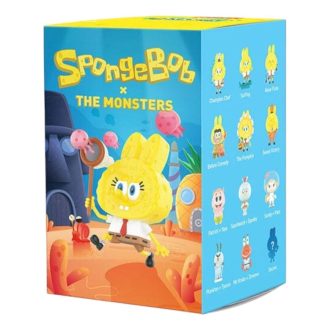 Estuche sellado Labubu de Pop Mart x Bob Esponja Los Monstruos (1 caja sorpresa)
