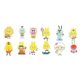 Estuche sellado Labubu de Pop Mart x Bob Esponja Los Monstruos (1 caja sorpresa)
