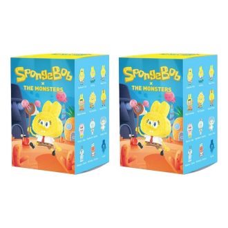 Estuche sellado Pop Mart x Bob Esponja Los Monstruos Labubu (2 cajas sorpresa)