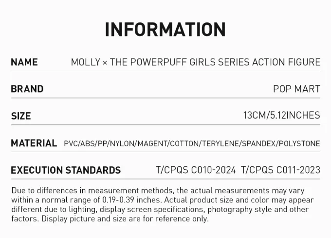 Figura de acción de MOLLY × Las Chicas Superpoderosas