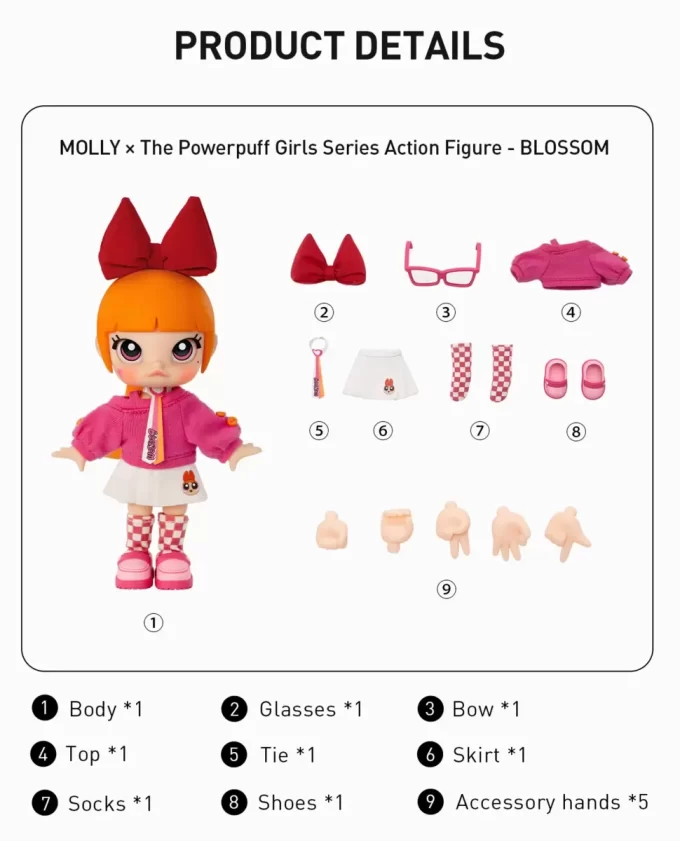 Figura de acción de MOLLY × Las Chicas Superpoderosas