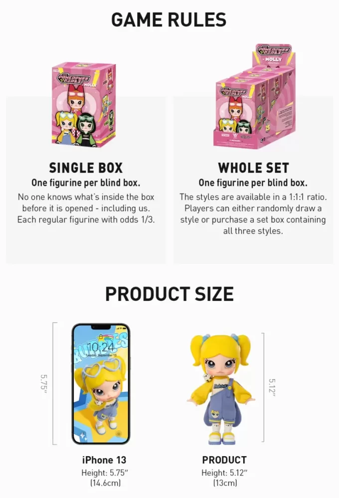 Figura de acción de MOLLY × Las Chicas Superpoderosas