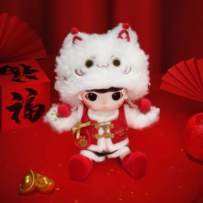 Figura de acción del gato de la fortuna DIMOO