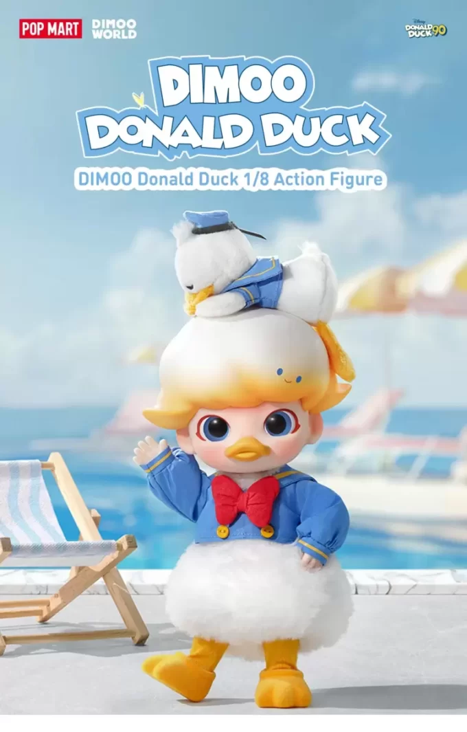 Figura de acción DIMOO del Pato Donald a escala 1/8