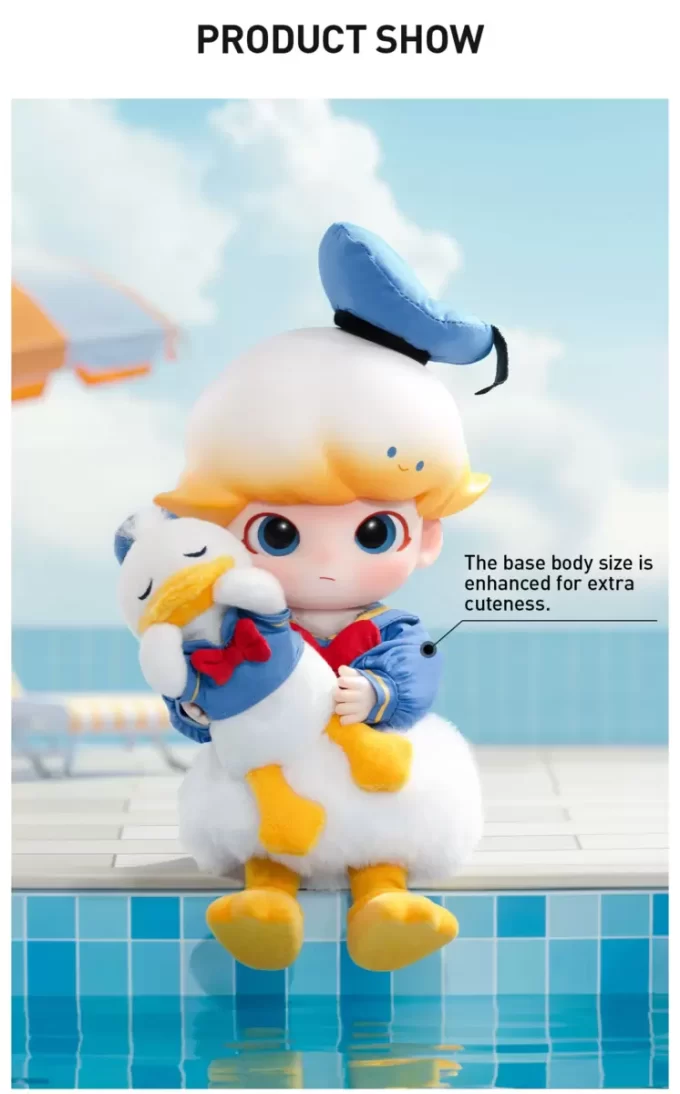 Figura de acción DIMOO del Pato Donald a escala 1/8