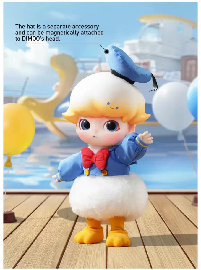 Figura de acción DIMOO del Pato Donald a escala 1/8