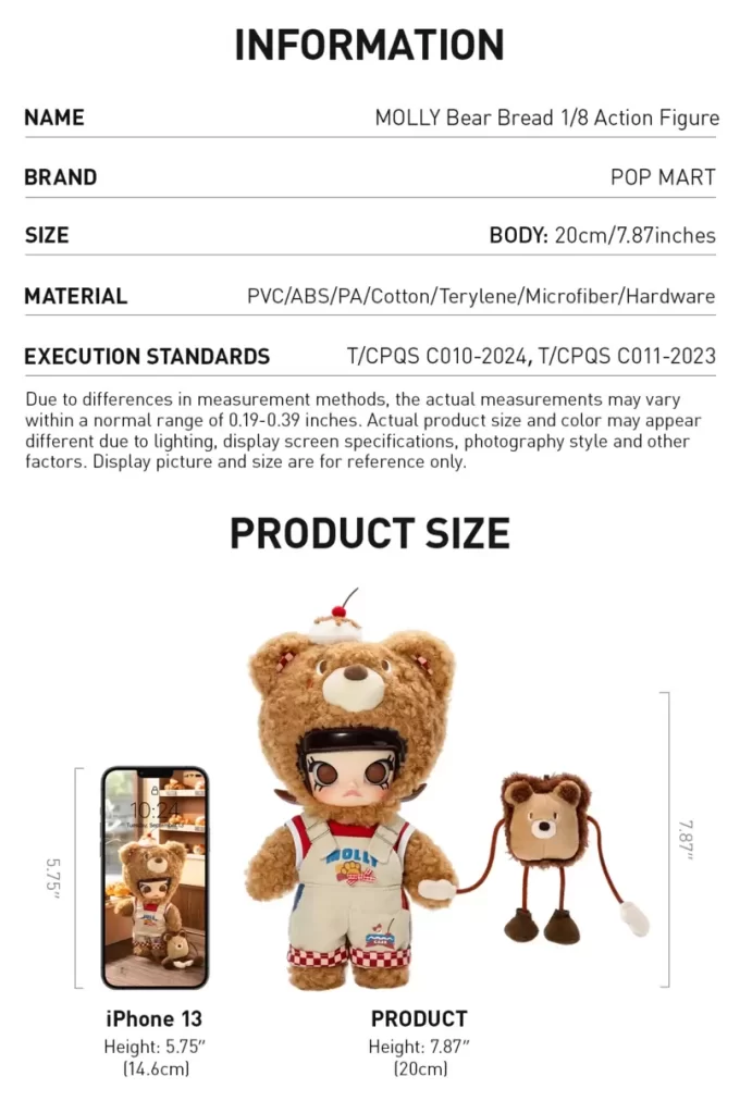 Figura de acción MOLLY Bear Bread 1/8