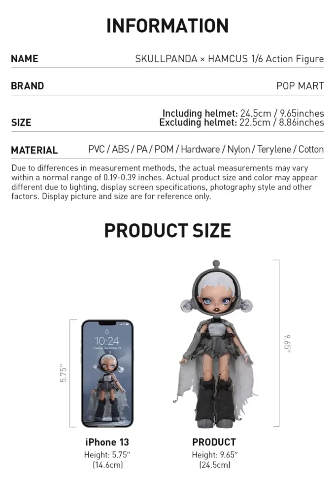 Figura de acción SKULLPANDA × HAMCUS 1/6 Figura de acción SKULLPANDA × HAMCUS 1/6