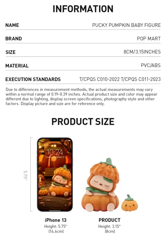 Figura de bebé calabaza PUCKY