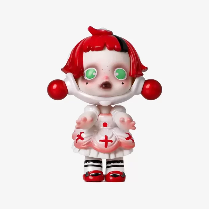 Figura de doncella blanca SKULLPANDA