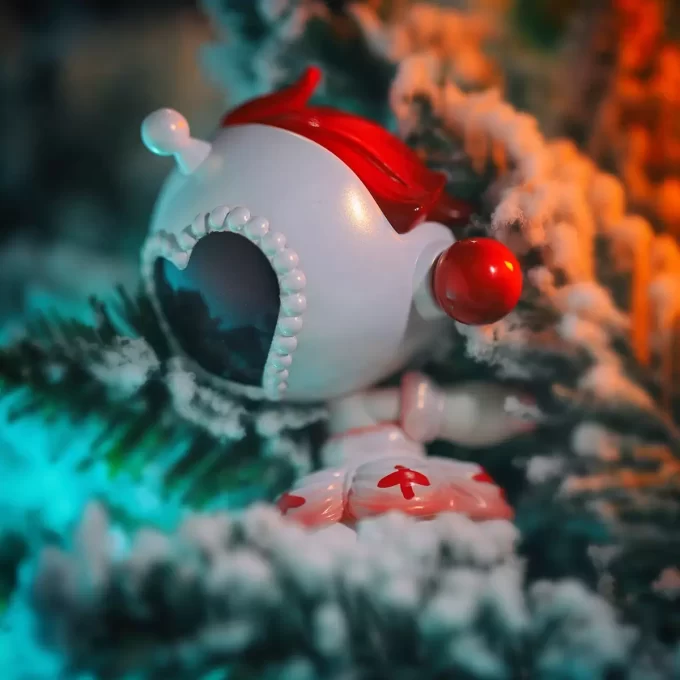 Figura de doncella blanca SKULLPANDA
