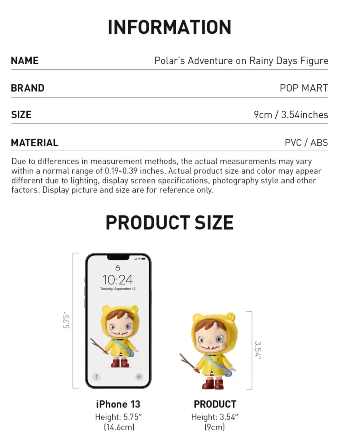 Figura de la aventura de Polar en días lluviosos Figura de la aventura de Polar en días lluviosos
