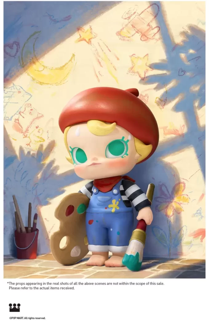Figura de la bebé Molly, futura pintora