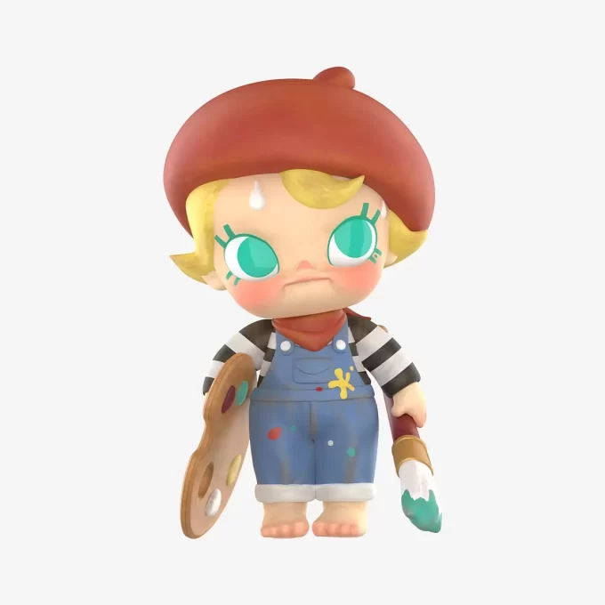 Figura de la bebé Molly, futura pintora