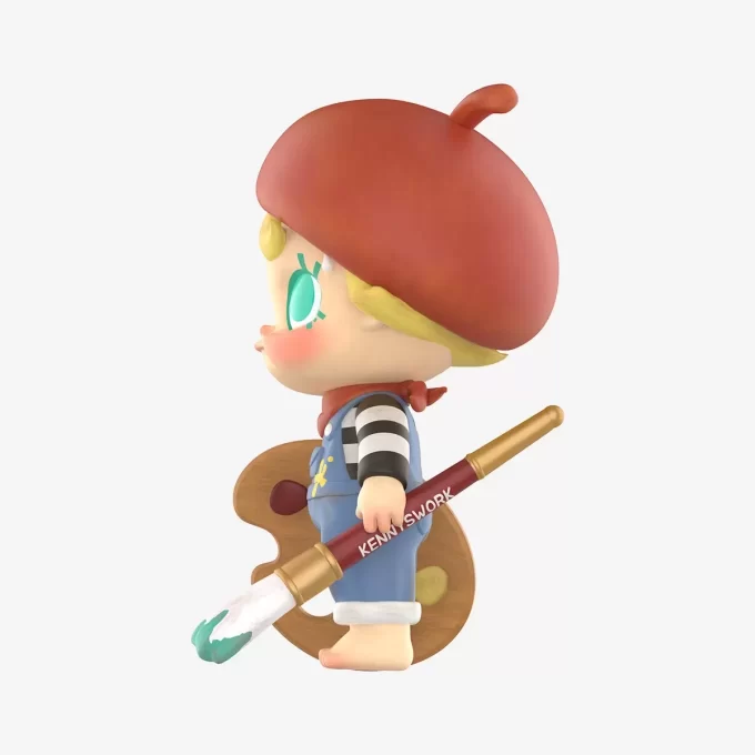 Figura de la bebé Molly, futura pintora