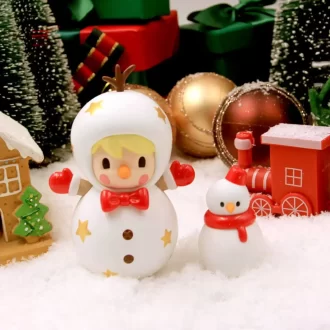 Figura de muñeco de nieve de frijoles dulces