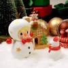 Figura de muñeco de nieve de frijoles dulces