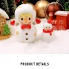 Figura de muñeco de nieve de frijoles dulces
