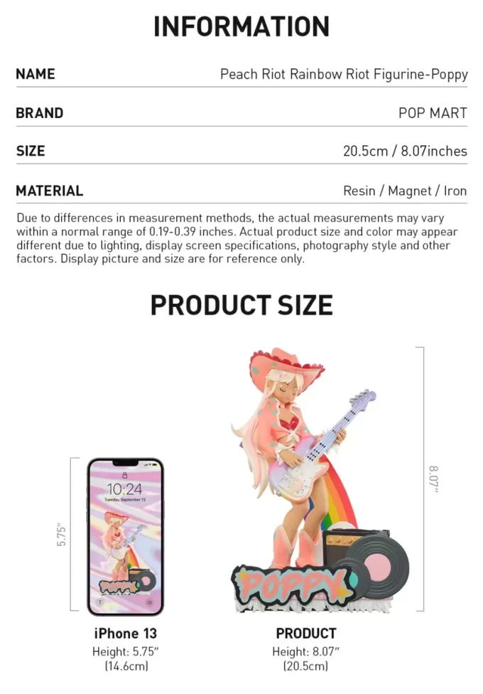 Figura de Peach Riot Rainbow Riot – Amapola