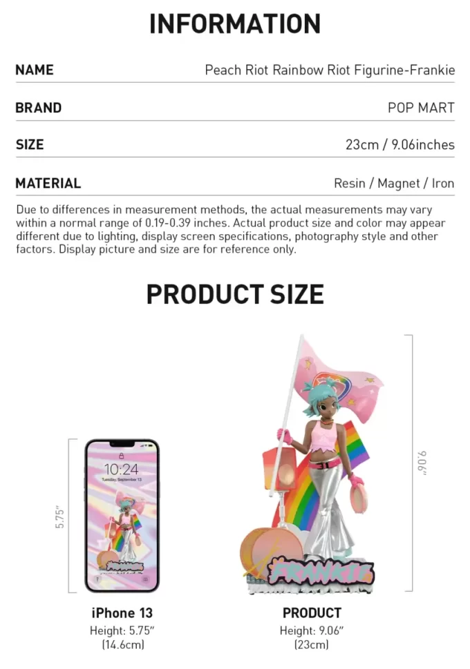Figura de Peach Riot Rainbow Riot – Frankie