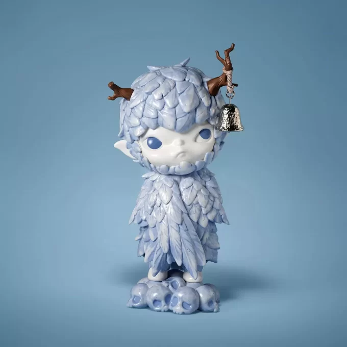 Figura de pluma de cerámica de Hirono