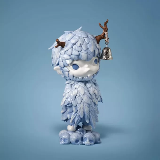Figura de pluma de cerámica de Hirono