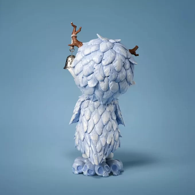 Figura de pluma de cerámica de Hirono