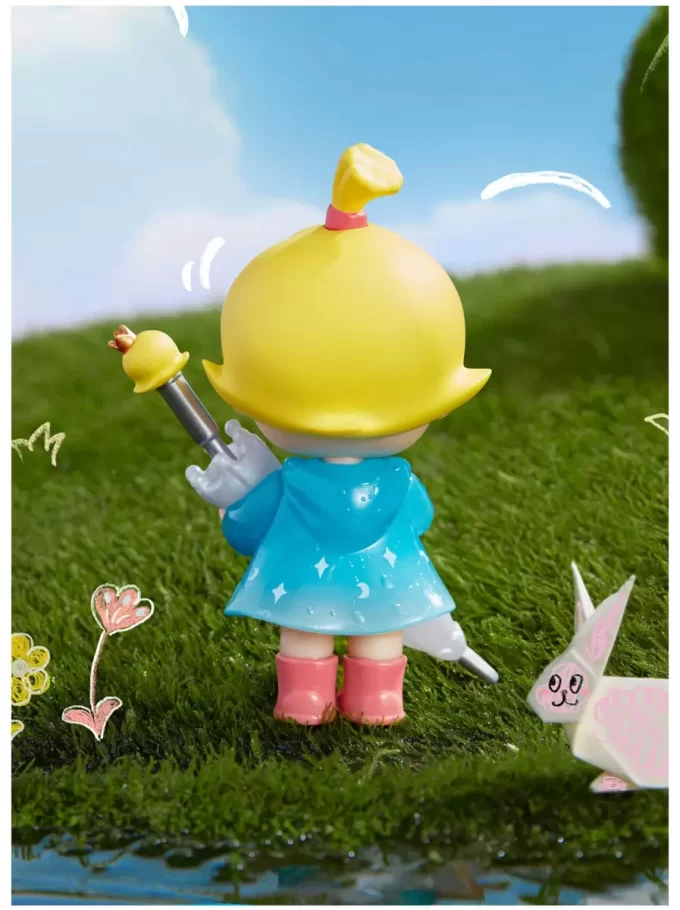 Figura divertida de Baby Molly en un día lluvioso