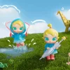 Figura divertida de Baby Molly en un día lluvioso