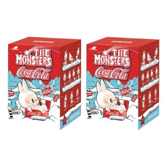 Figura Labubu de The Monsters de Pop Mart x Coca-Cola (caja sellada, 2 cajas sorpresa)